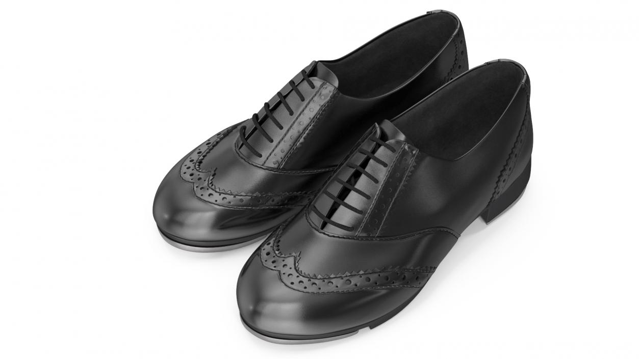 3D model Black Tap Shoes