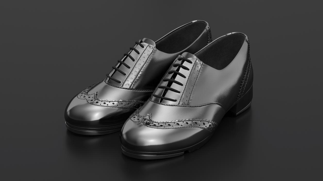 3D model Black Tap Shoes