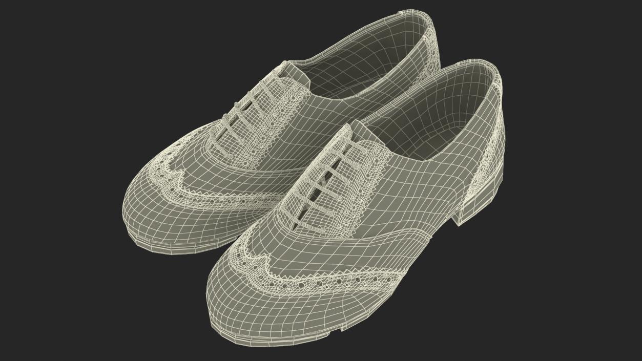 3D model Black Tap Shoes