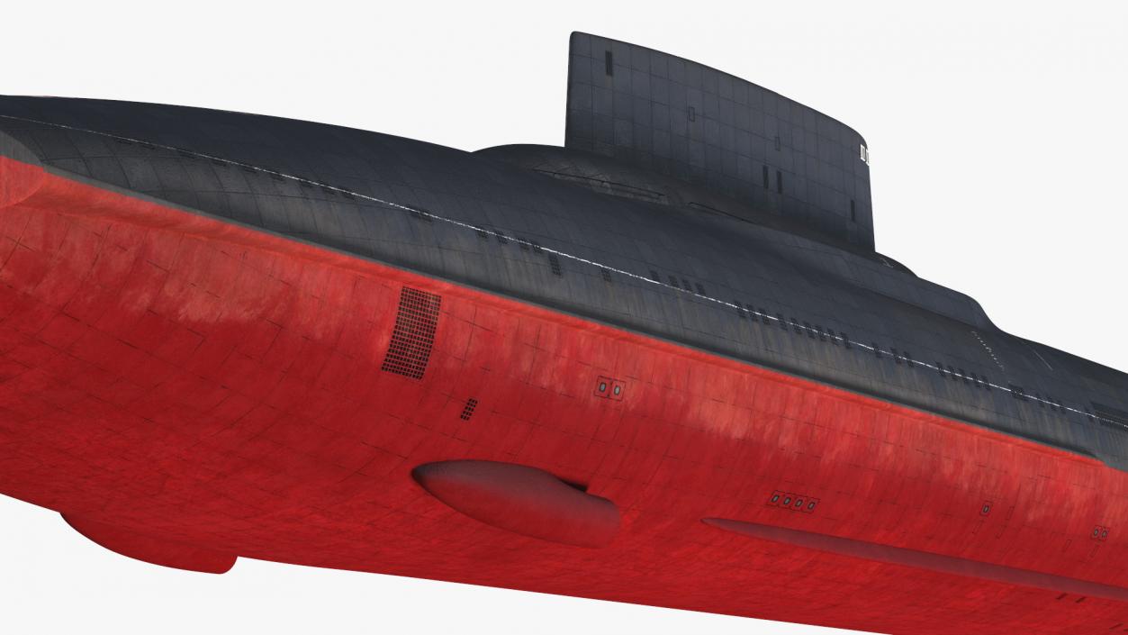 Akula Project 941 Typhoon Class Ballistic Missile Submarine 3D model