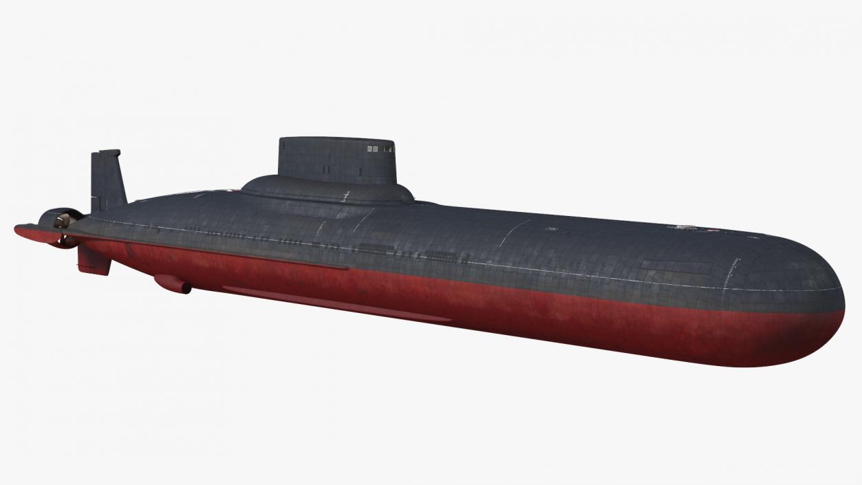 Akula Project 941 Typhoon Class Ballistic Missile Submarine 3D model