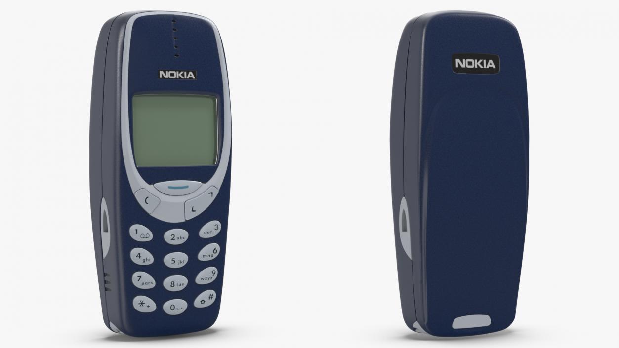 3D Mobile Phone Nokia 3310 Switched Off