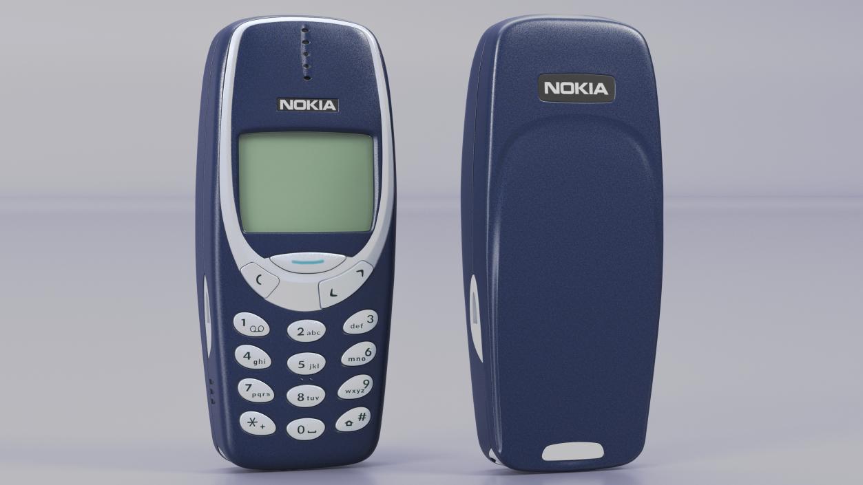 3D Mobile Phone Nokia 3310 Switched Off