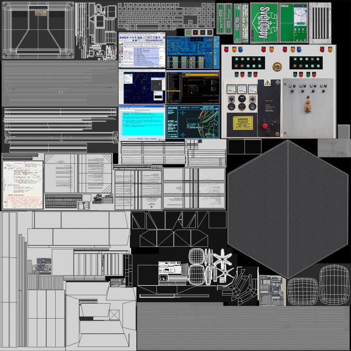 Runway and Airport Control Tower 3D