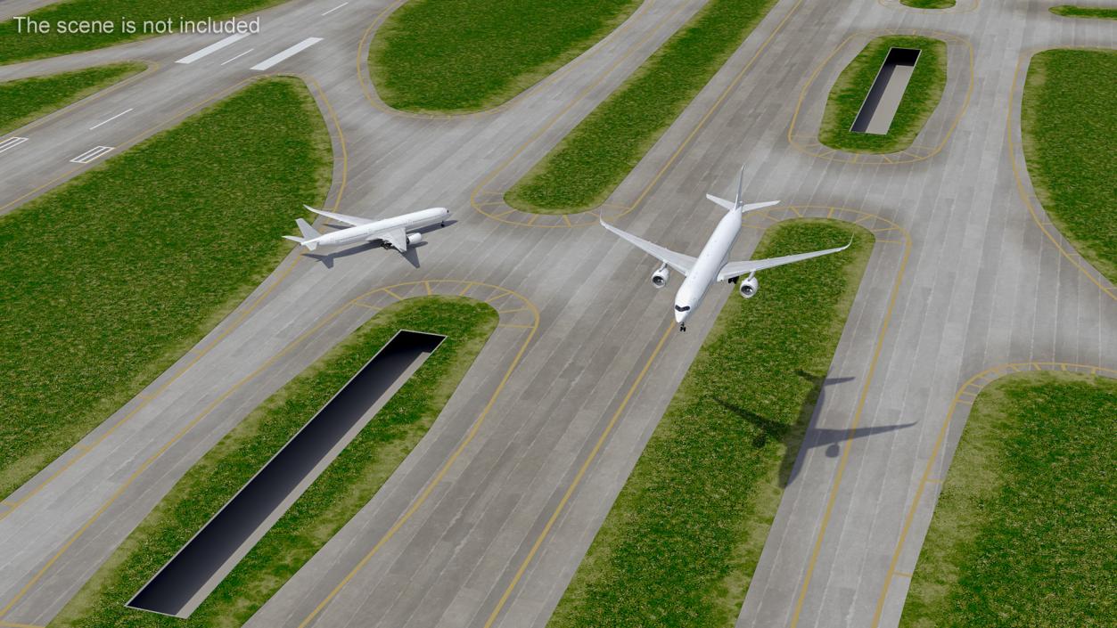 Runway and Airport Control Tower 3D