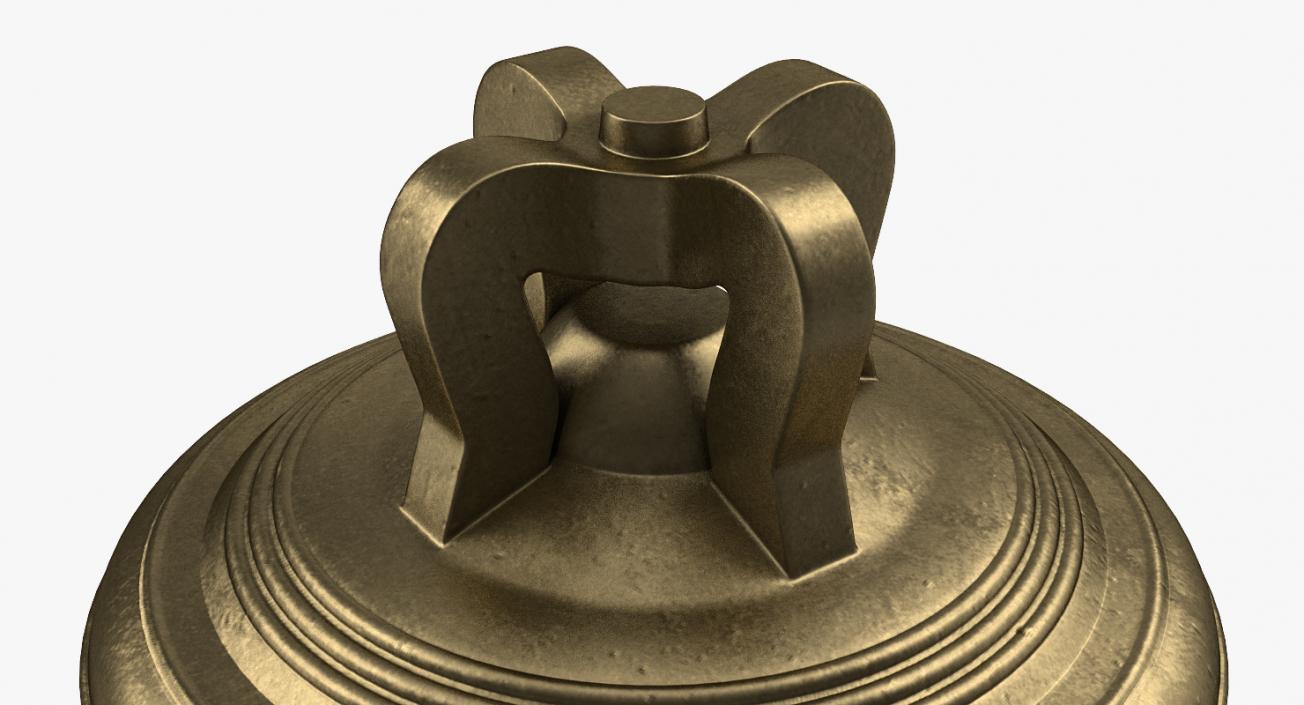 Antique Bronze Bell 3D model