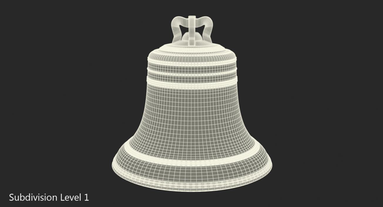 Antique Bronze Bell 3D model