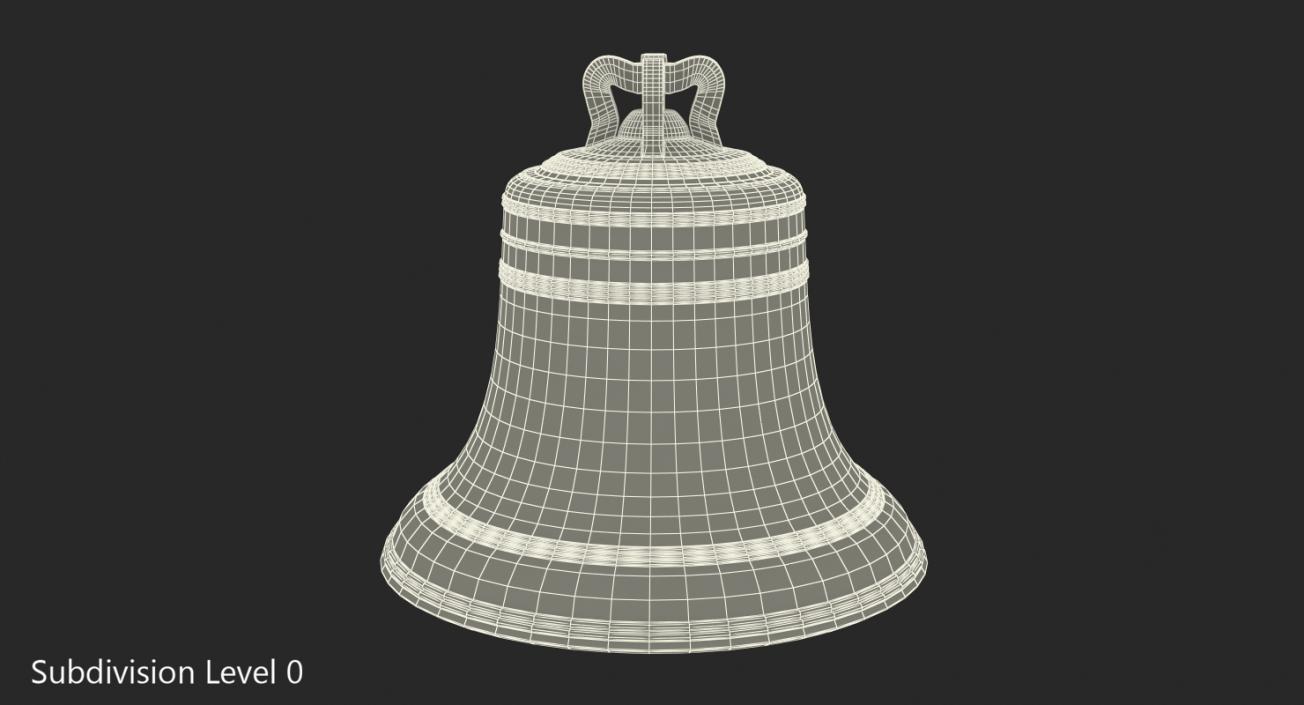 Antique Bronze Bell 3D model