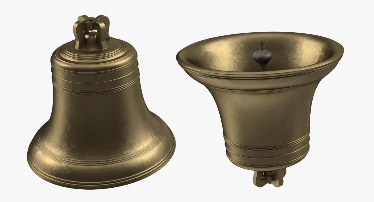 Antique Bronze Bell 3D model