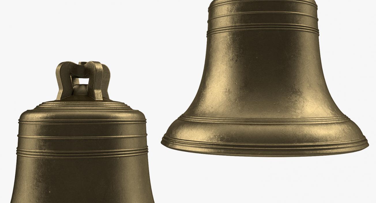 Antique Bronze Bell 3D model