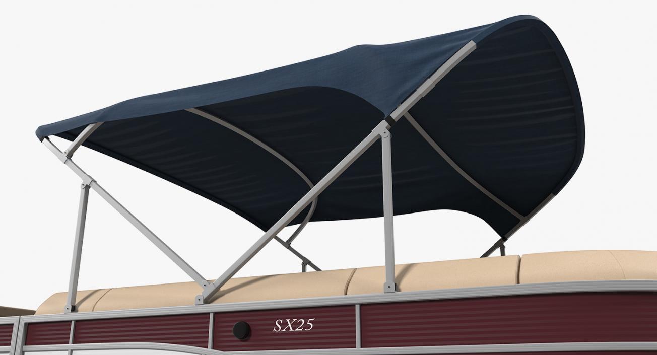 3D model Bennington SX25 Pontoon Boat Rigged