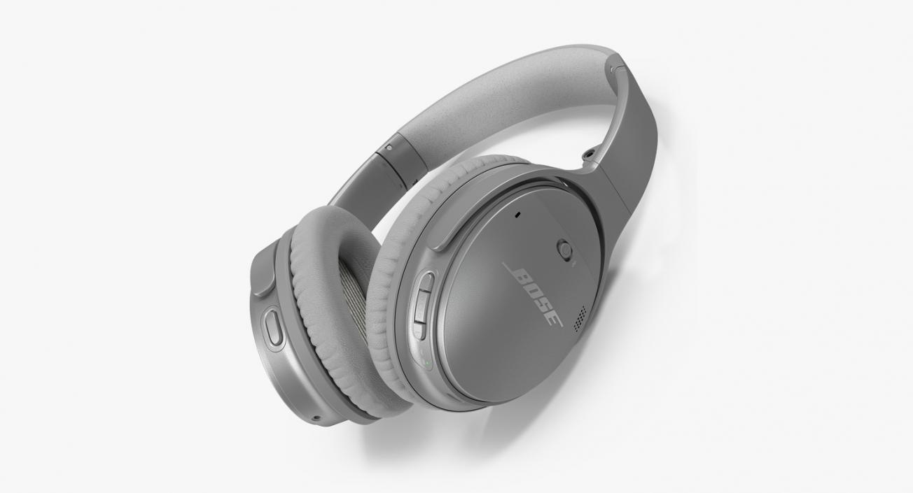 3D Bose Wireless Headphones Lying On model