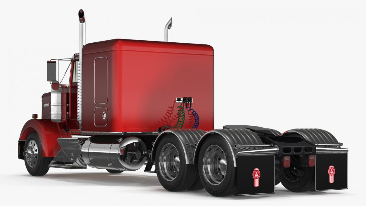 3D Kenworth W900 Tandem Truck