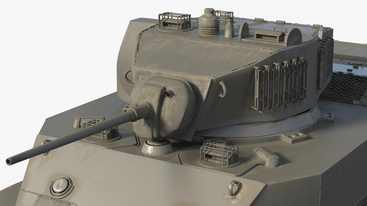 M5 Stuart Light Tank Rigged 3D