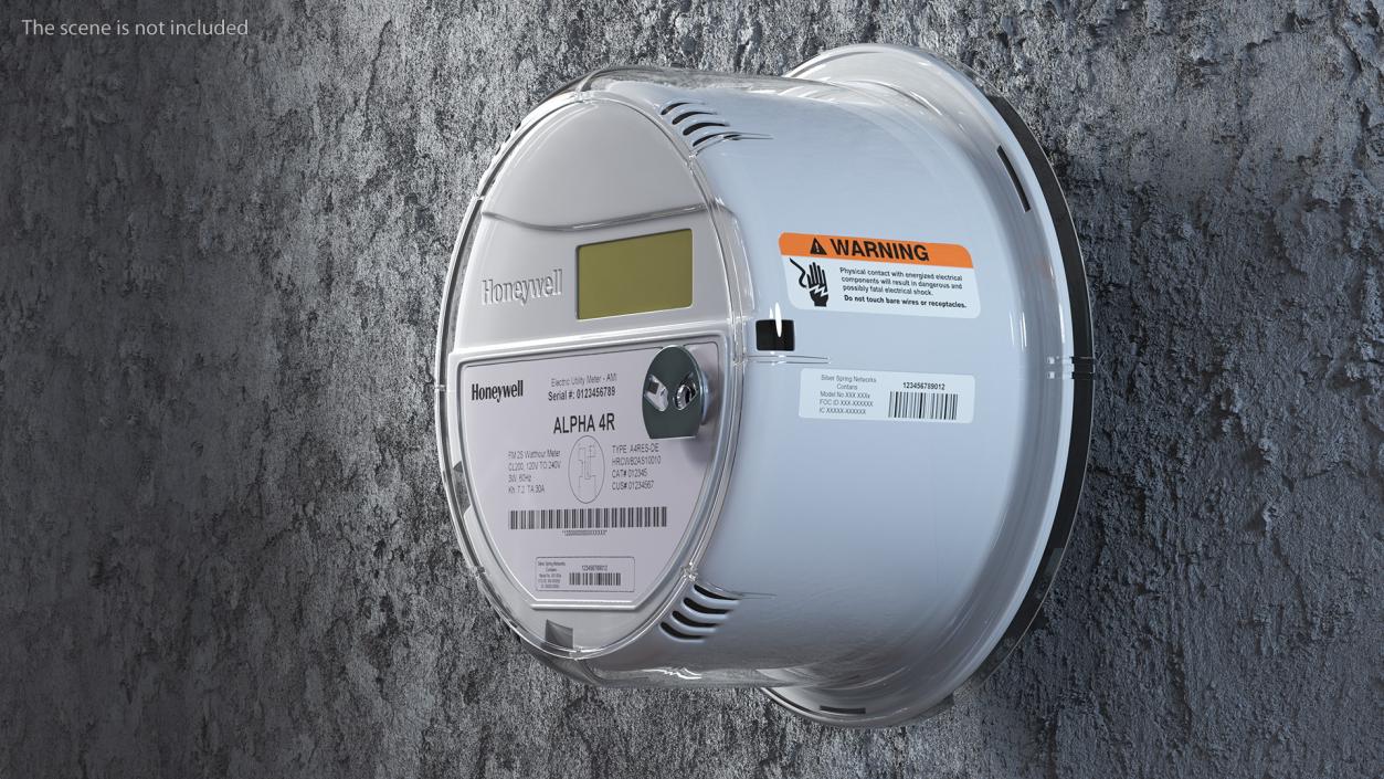 Electricity Meter Honeywell A4RES OFF 3D