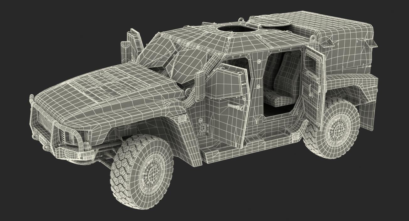 3D Hawkei 4x4 Simple Interior