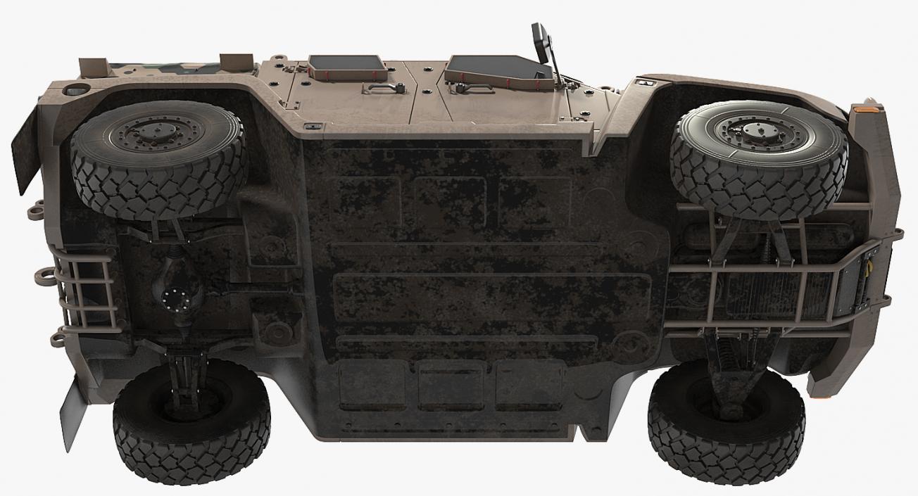 3D Hawkei 4x4 Simple Interior