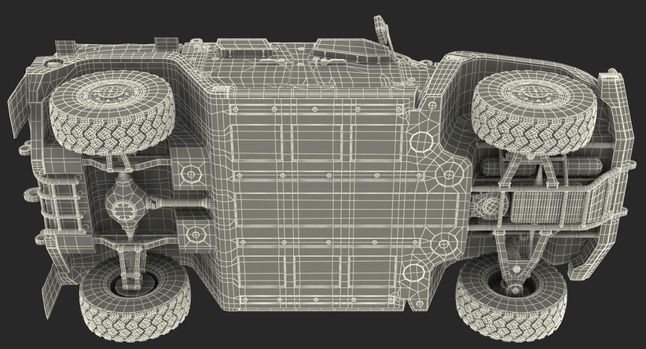 3D Hawkei 4x4 Simple Interior