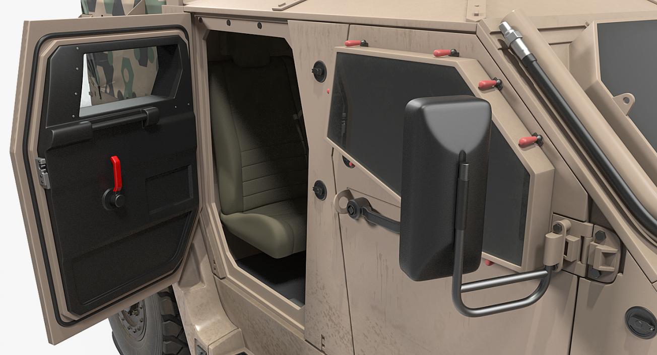 3D Hawkei 4x4 Simple Interior