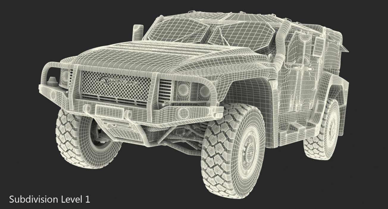 3D Hawkei 4x4 Simple Interior