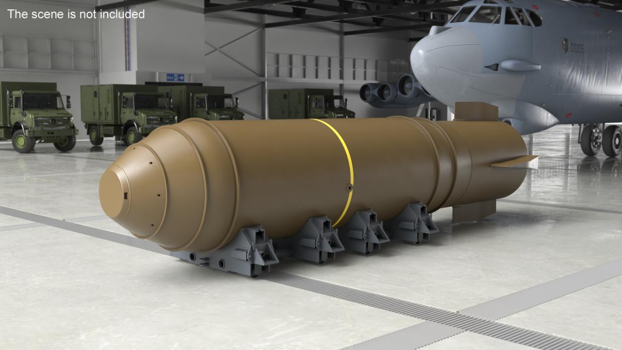 MK-17 Thermonuclear Bomb 3D model