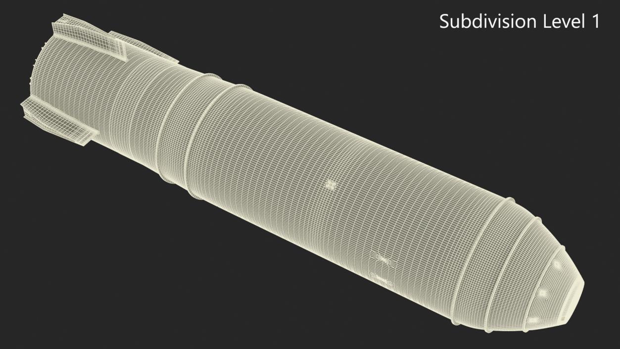 MK-17 Thermonuclear Bomb 3D model