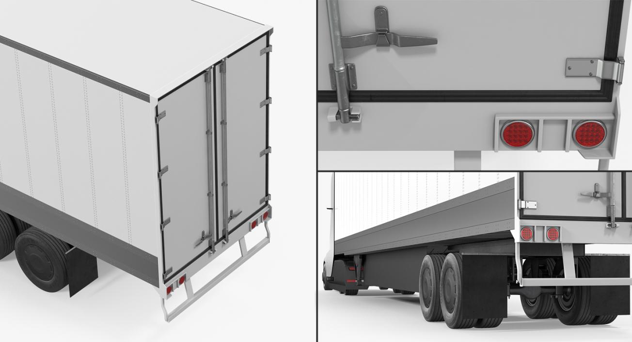 3D Tesla Semi Truck with Trailer Rigged