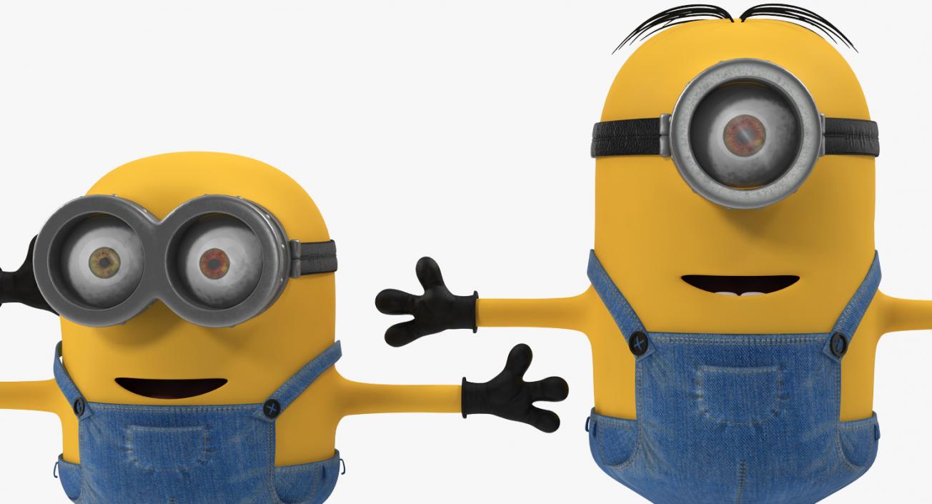 3D Minions Collection model