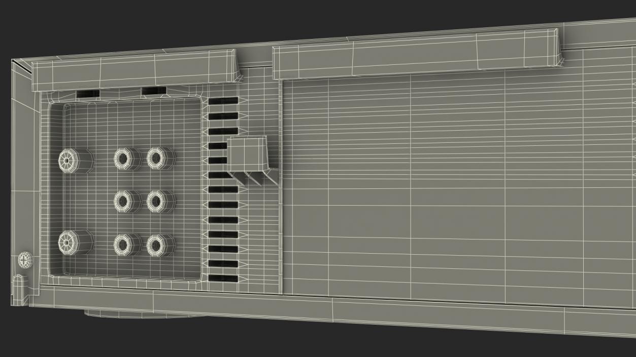 3D Combo Player Video Cassette Recorder Rigged model