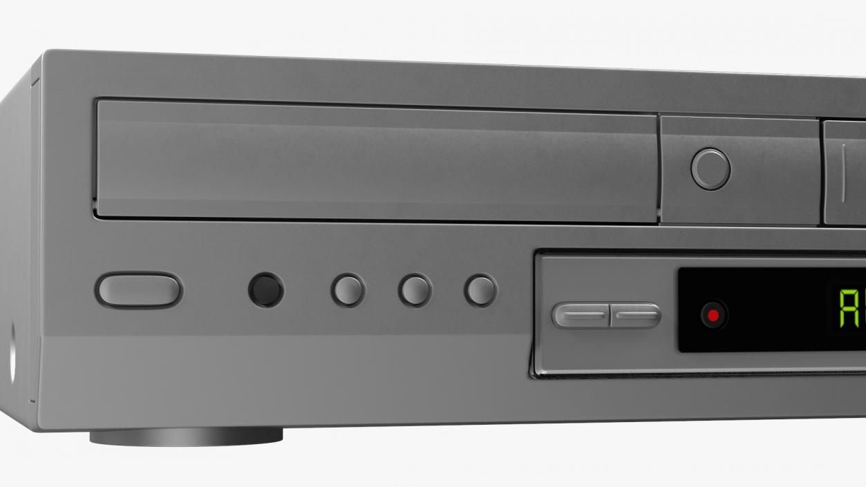 3D Combo Player Video Cassette Recorder Rigged model