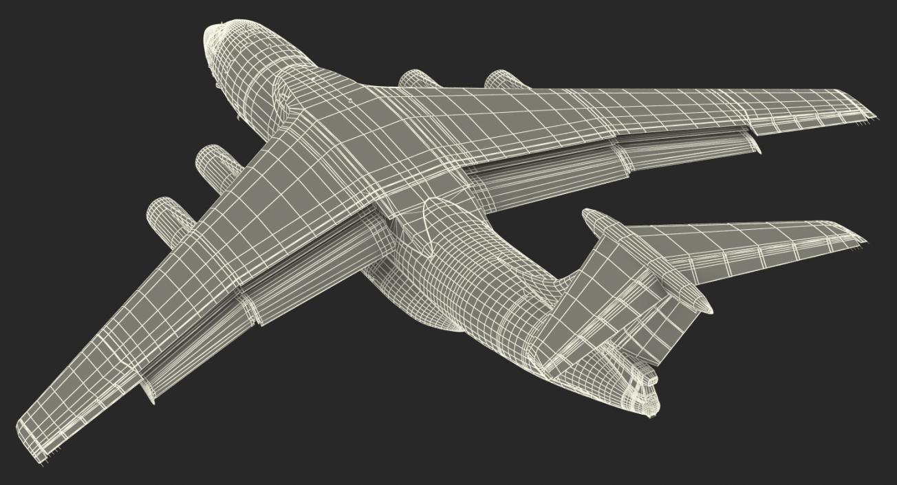 Ilyushin Il-76 Civil Transport Rigged 3D