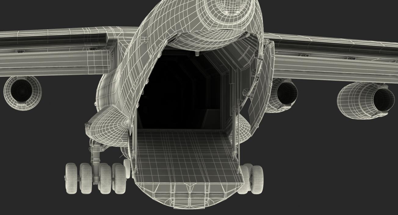 Ilyushin Il-76 Civil Transport Rigged 3D