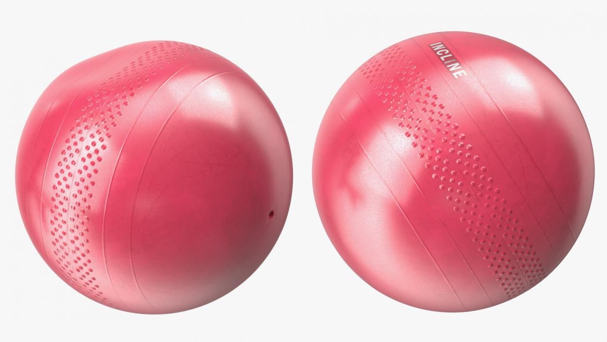 Gaiam Chair Black with Pink Ball 3D