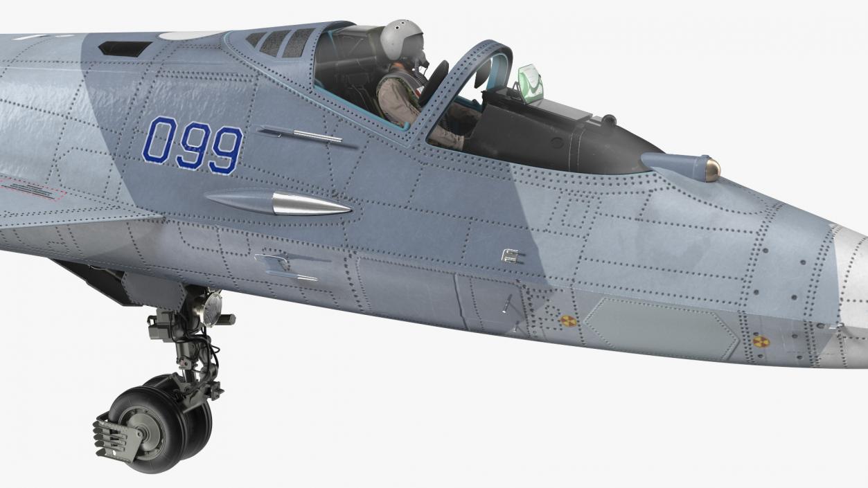 3D Stealth Multirole Fighter SU 57 With a Pilot Rigged