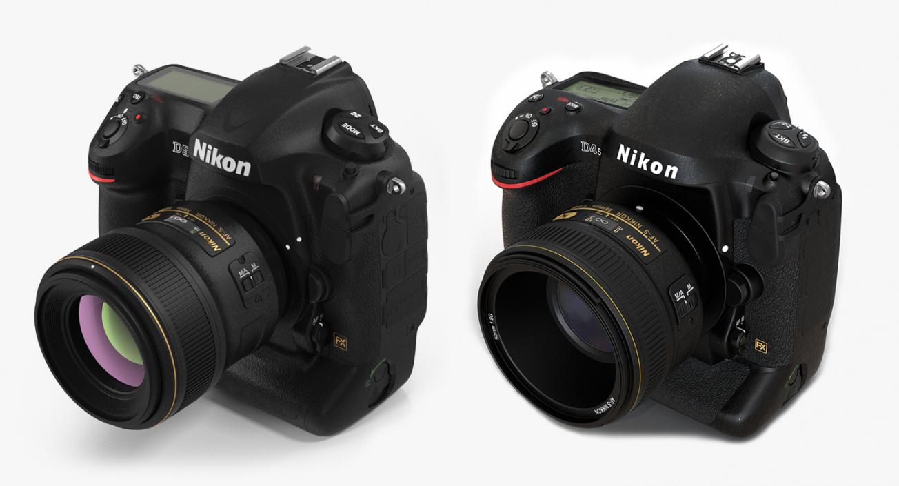 Professional DSLR Cameras Nikon Collection 3D