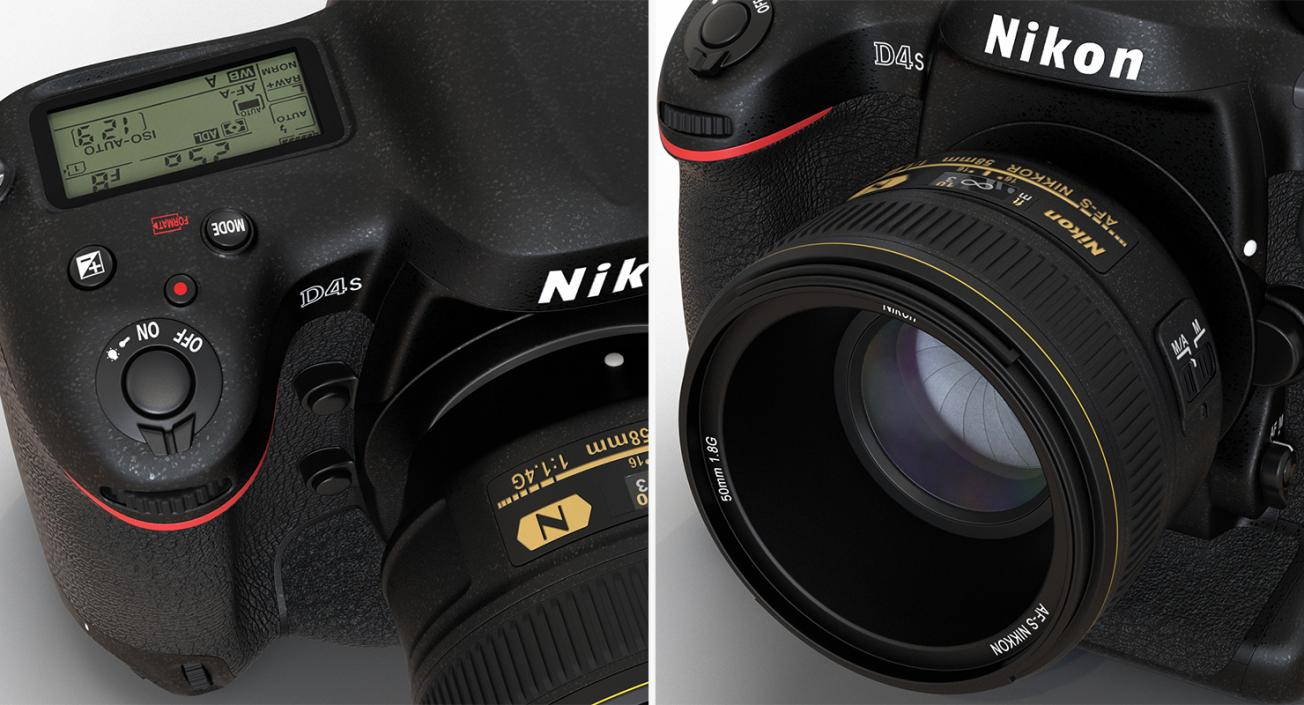 Professional DSLR Cameras Nikon Collection 3D