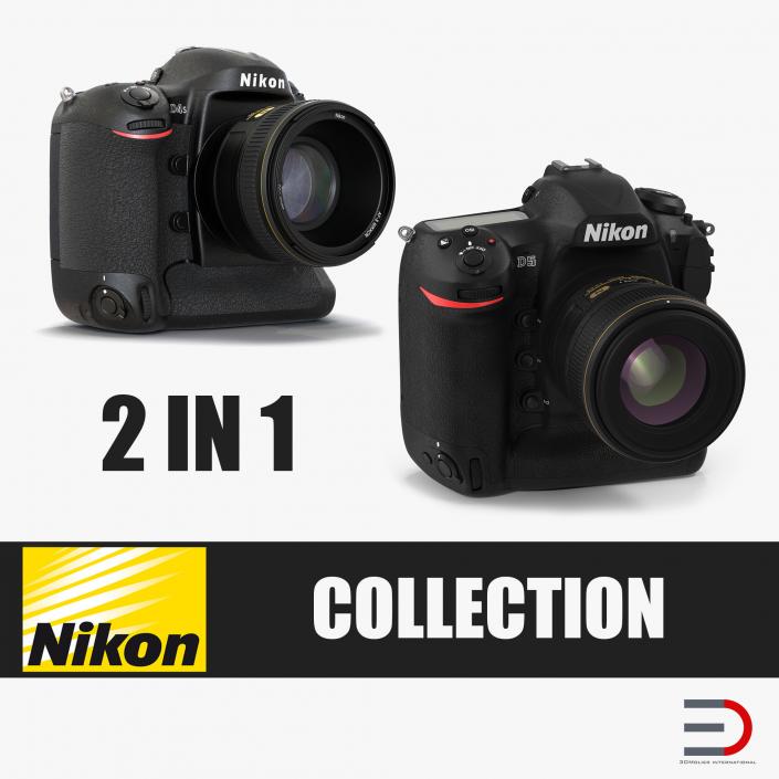 Professional DSLR Cameras Nikon Collection 3D