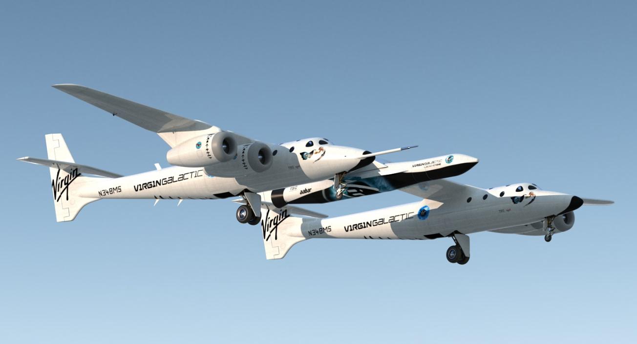 Virgin Galactic LauncherOne Rocket 3D model