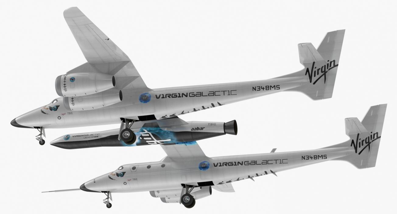 Virgin Galactic LauncherOne Rocket 3D model