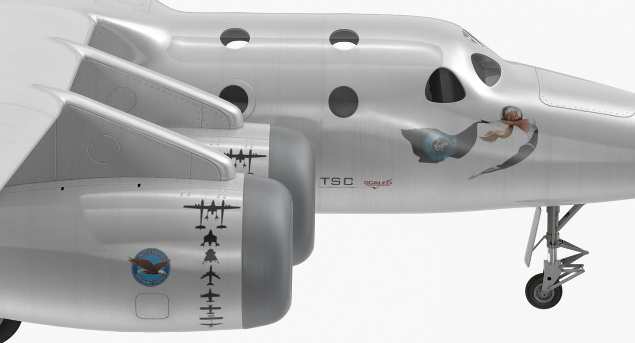 Virgin Galactic LauncherOne Rocket 3D model