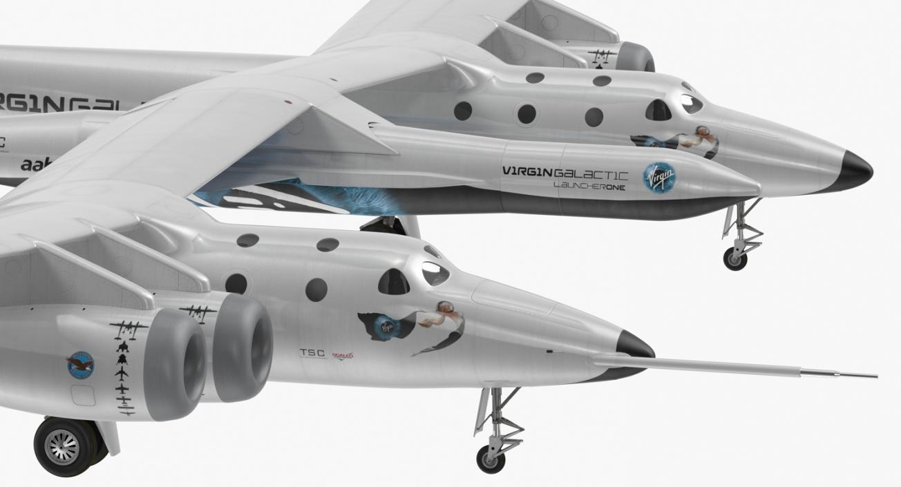 Virgin Galactic LauncherOne Rocket 3D model