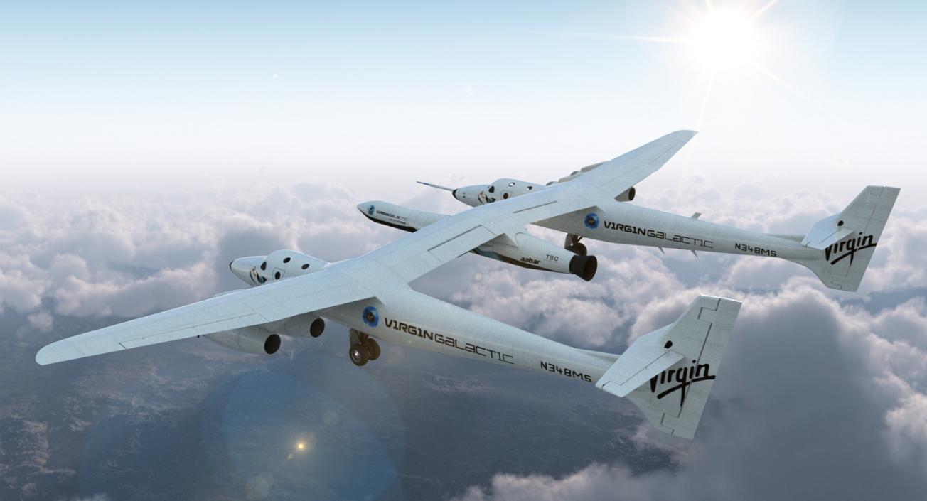 Virgin Galactic LauncherOne Rocket 3D model