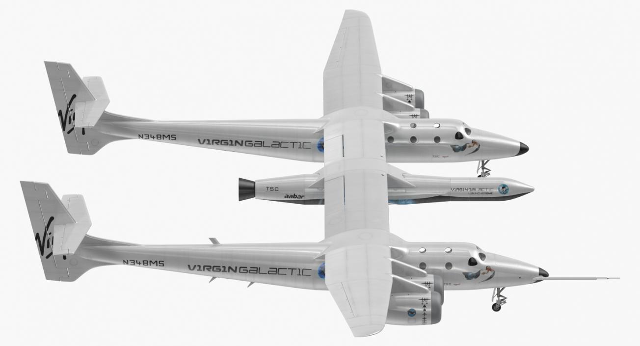 Virgin Galactic LauncherOne Rocket 3D model