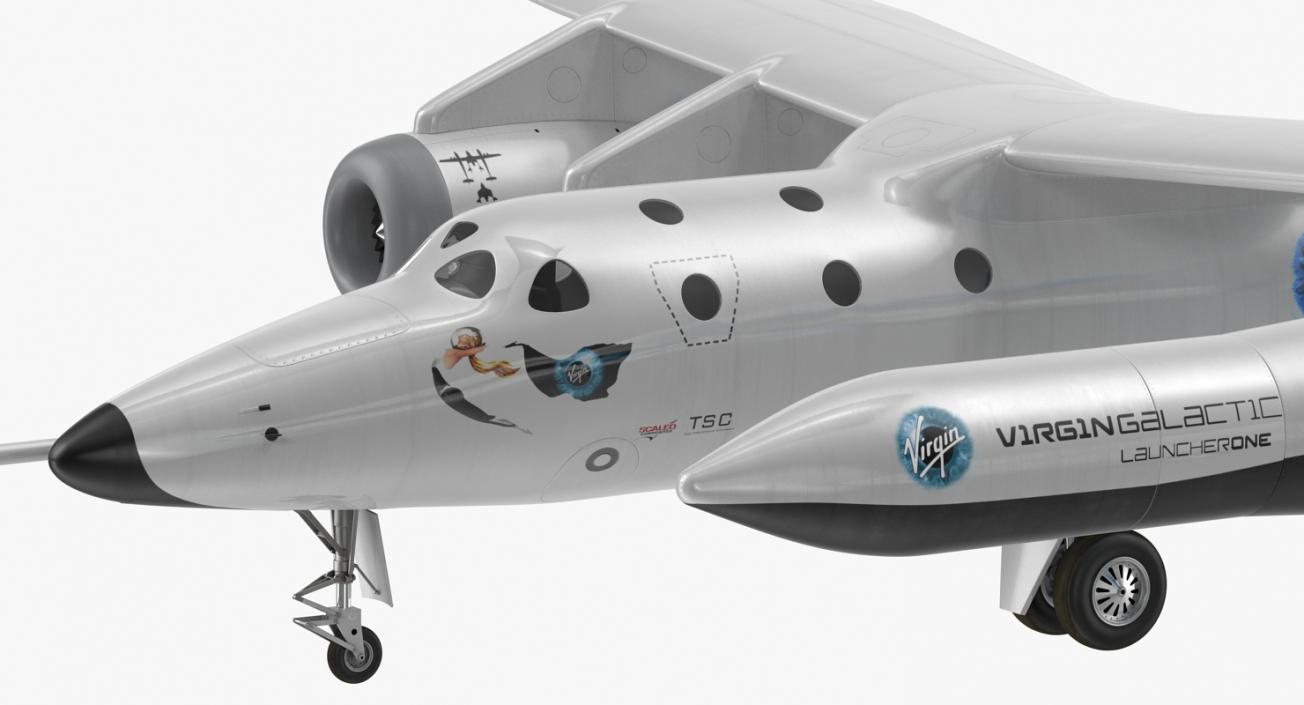 Virgin Galactic LauncherOne Rocket 3D model