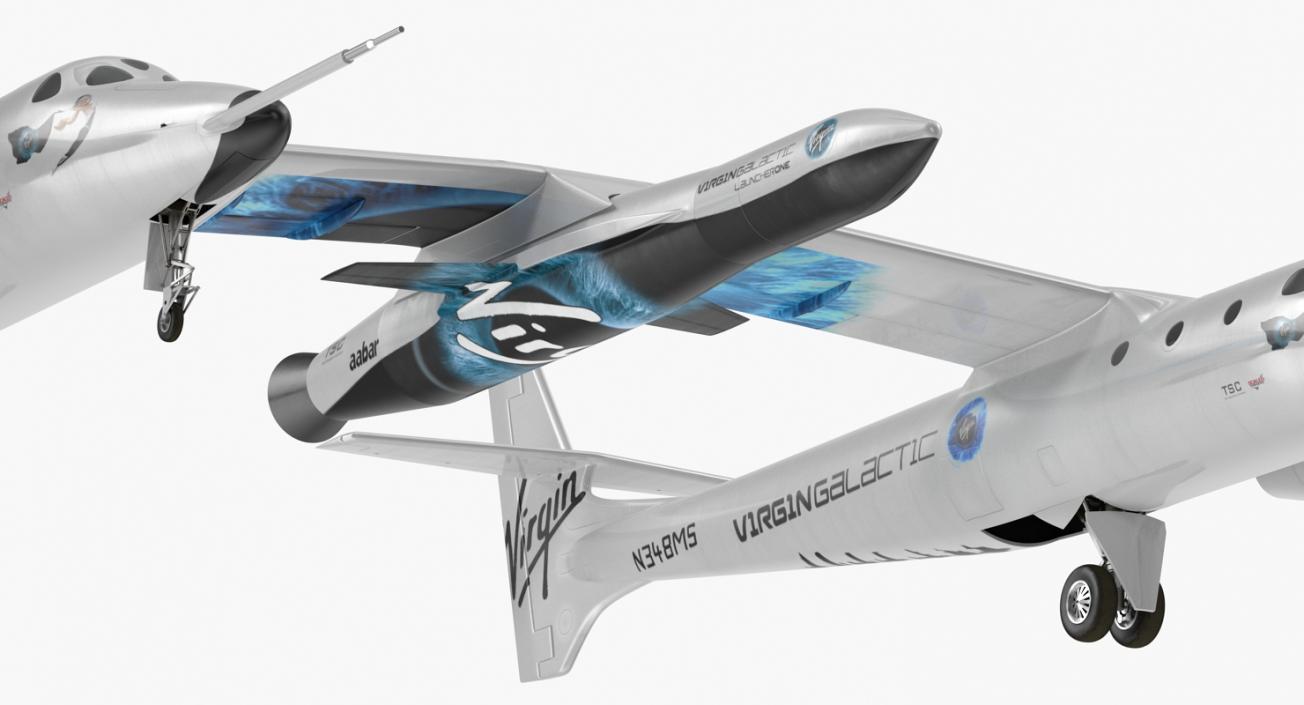 Virgin Galactic LauncherOne Rocket 3D model