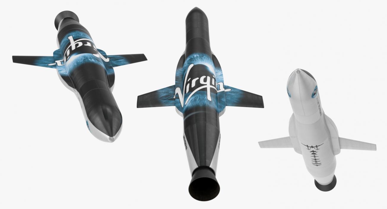 Virgin Galactic LauncherOne Rocket 3D model