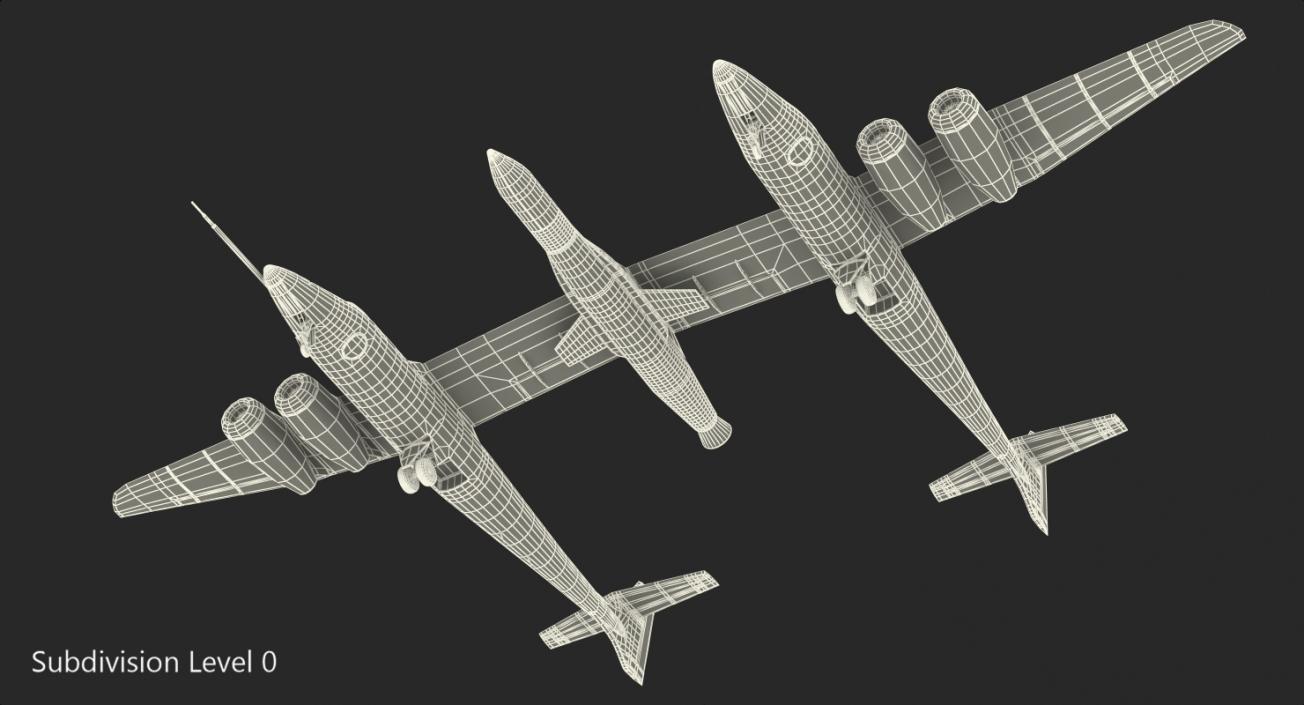 Virgin Galactic LauncherOne Rocket 3D model