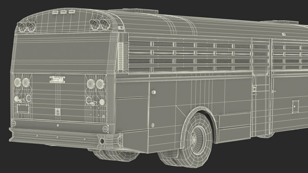 3D model Prison Transport Bus Thomas Saf T Liner Black