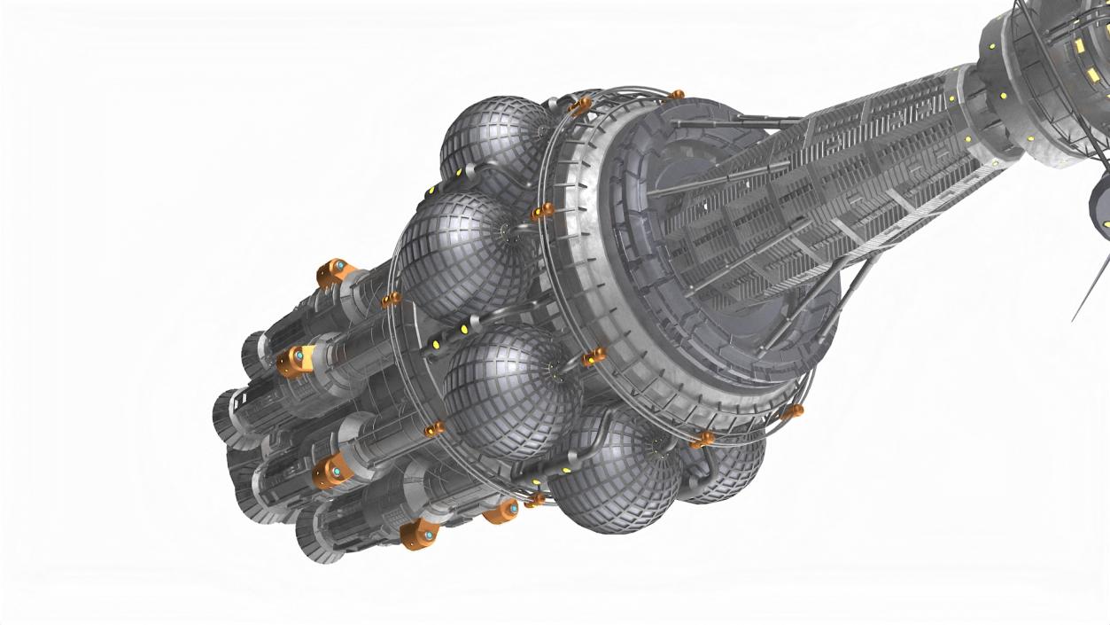 3D model Sci-Fi Interplanetary Space Station