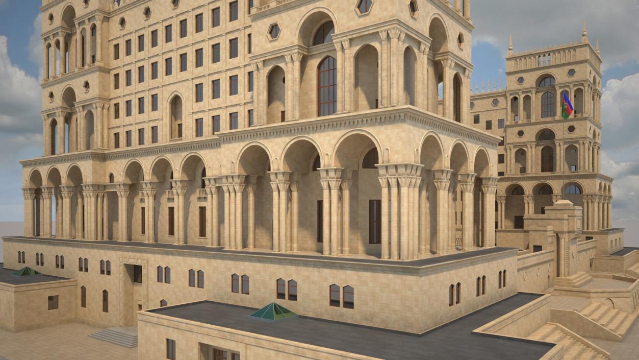 Government House of Baku 3D model